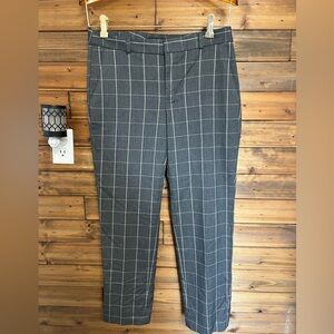 Banana Republic Avery work slacks size 6 plaid design gray and tan